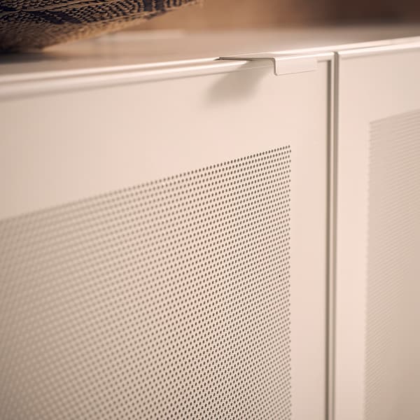 Ikea BESTÅ - TV bench with doors, white/Mörtviken white, 180x42x38 cm