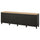 BESTÅ TV bench with doors, black-brown/Lappviken/Stubbarp black-brown, 240x42x76 cm