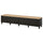BESTÅ TV bench with doors, black-brown/Lappviken/Stubbarp black-brown, 240x42x50 cm