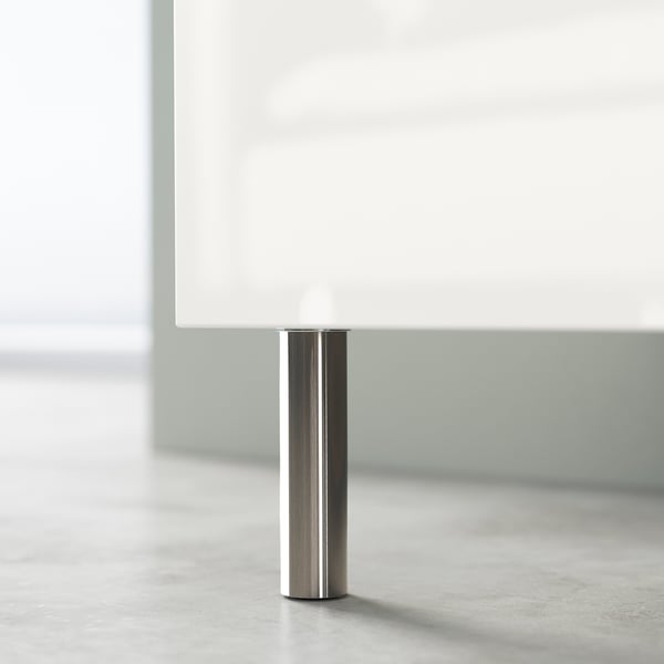 BESTÅ - BESTÅ TV bench with drawers, white/Hjortviken/Ösarp pale grey-green, 120x42x48 cm