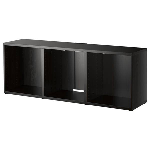 BESTÅ - BESTÅ TV bench, black-brown, 180x40x64 cm