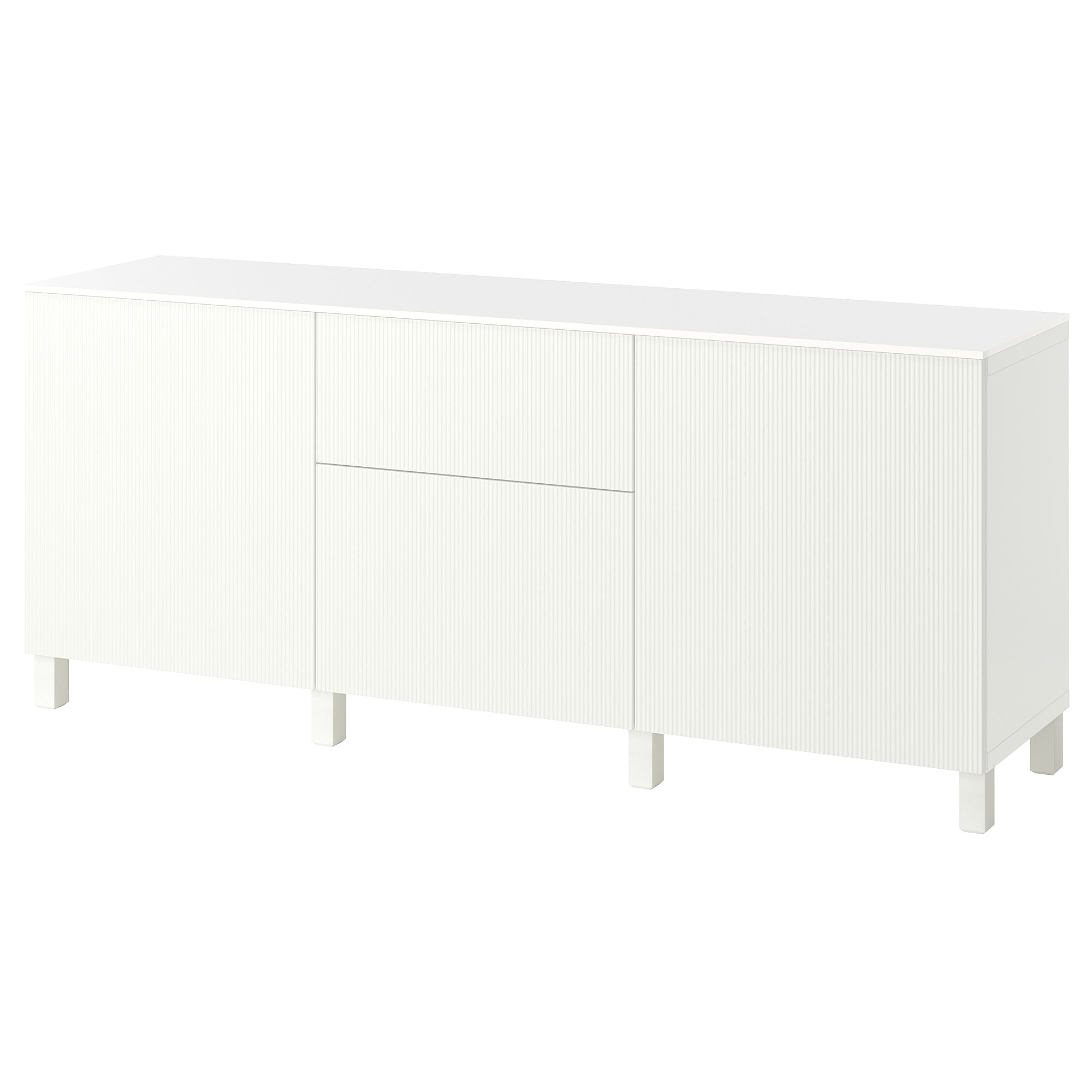 BESTÅ storage combination with drawers, white/Förvaltare white, 180x42x75 cm