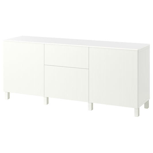 BESTÅ storage combination with drawers, white/Förvaltare white, 180x42x75 cm