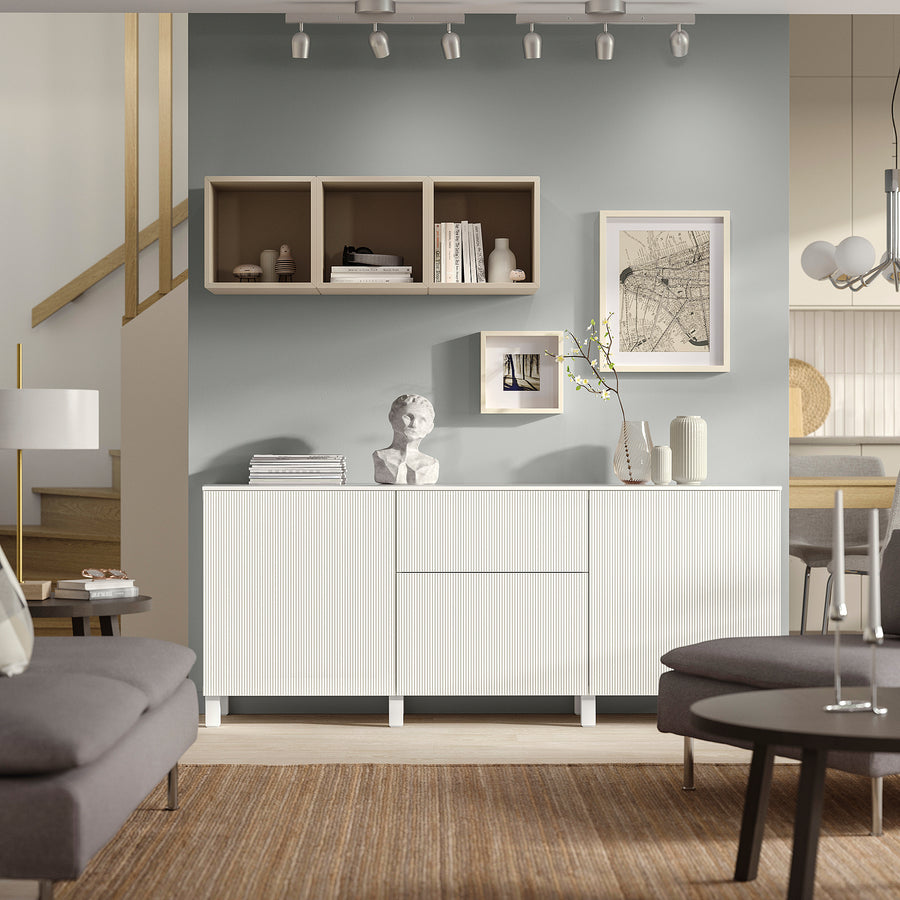 BESTÅ storage combination with drawers, white/Förvaltare white, 51.0x75.2x32.5 cm