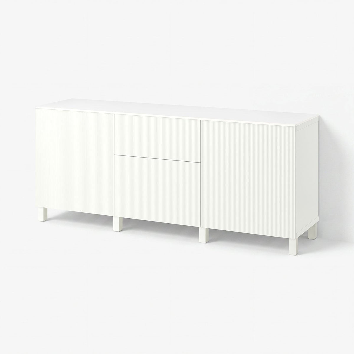 BESTÅ storage combination with drawers, white/Förvaltare white, 180x42x75 cm