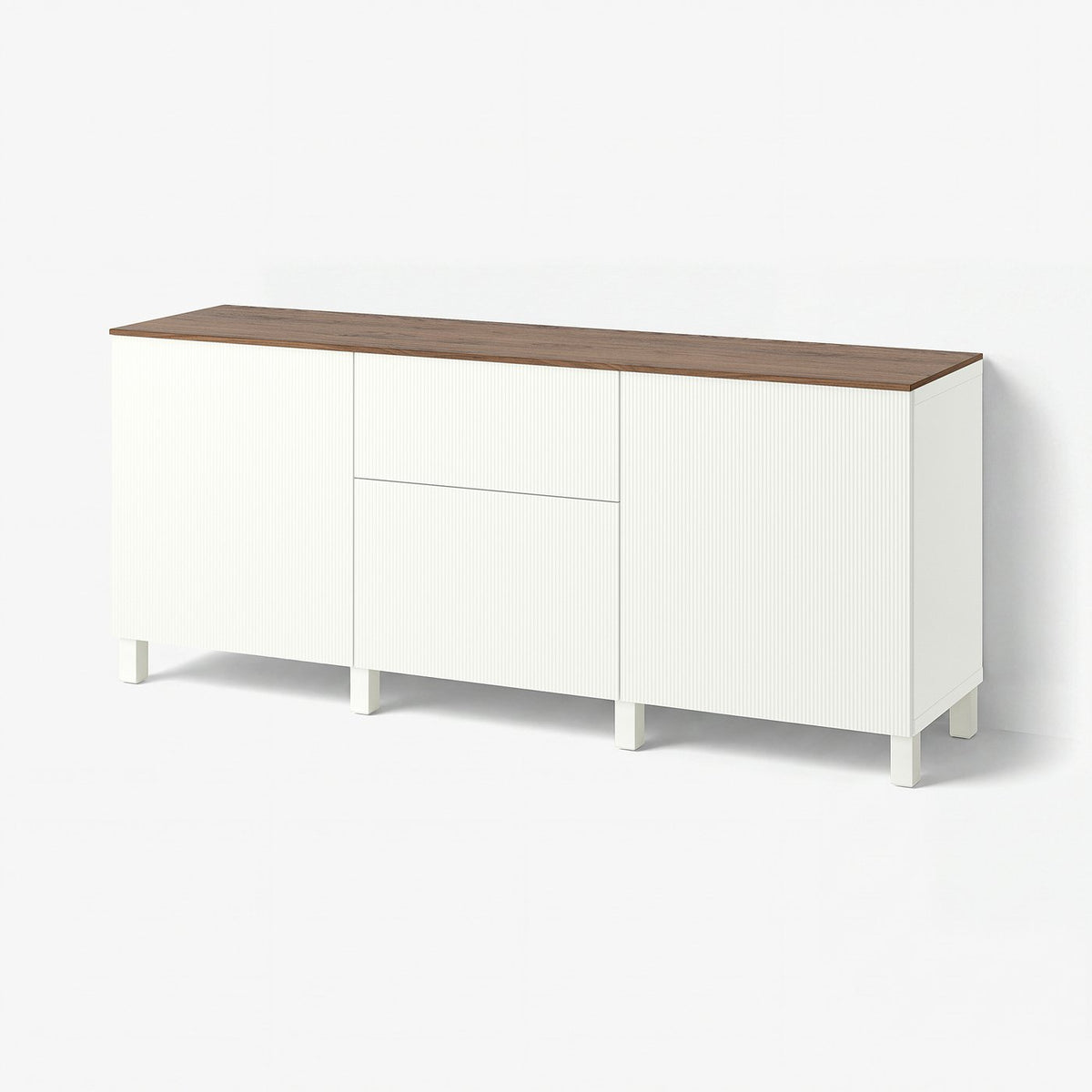 BESTÅ storage combination with drawers, white/Förvaltare white, 180x42x75 cm