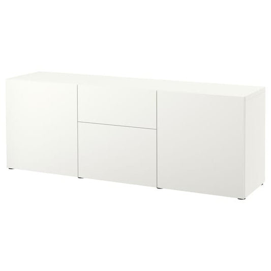 Ikea BESTÅ - Storage combination with drawers, white/Lappviken white, 180x42x65 cm