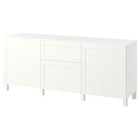 BESTÅ storage combination with drawers, white/Pipmakare white, 180x42x75 cm