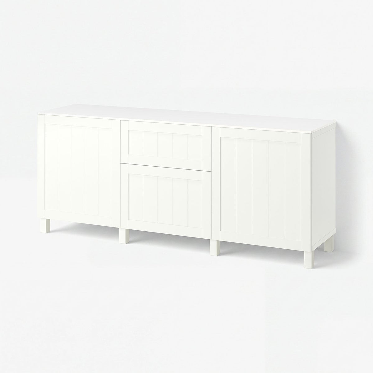 BESTÅ storage combination with drawers, white/Pipmakare white, 180x42x75 cm