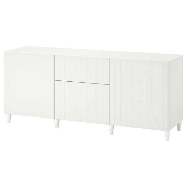 BESTÅ storage combination with drawers, white/Sutterviken/Kabbarp white, 180x42x74 cm