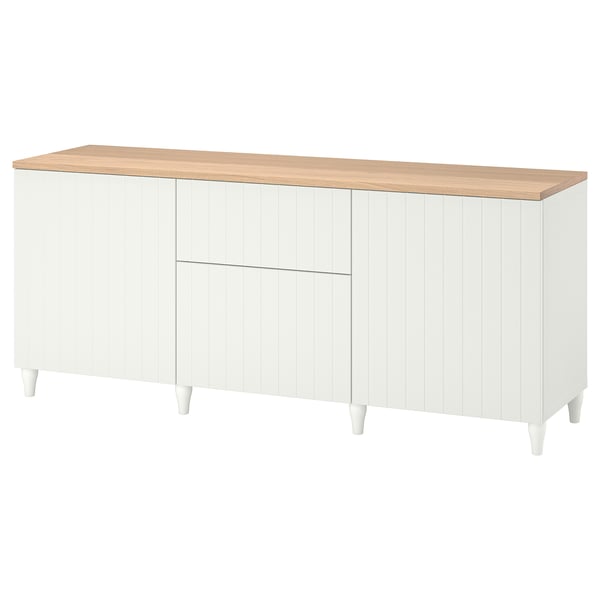BESTÅ - BESTÅ Storage combination with drawers, black-brown/Lappviken/Stubbarp black-brown, 180x42x76 cm