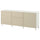 BESTÅ storage combination with drawers, Krukmakare beige/Stubbarp white, 180x42x74 cm