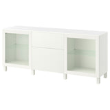 BESTÅ storage combination with drawers, Sindvik white/Förvaltare white, 180x42x75 cm