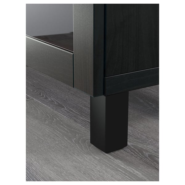 BESTÅ - BESTÅ Storage combination with drawers, Sindvik black/Lappviken/Stubbarp black-brown, 180x42x76 cm