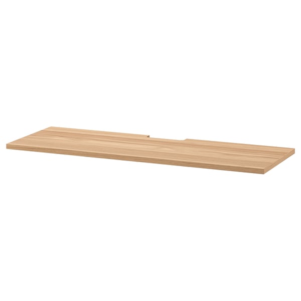 BESTÅ top panel for TV, oak veneer, 120x42 cm