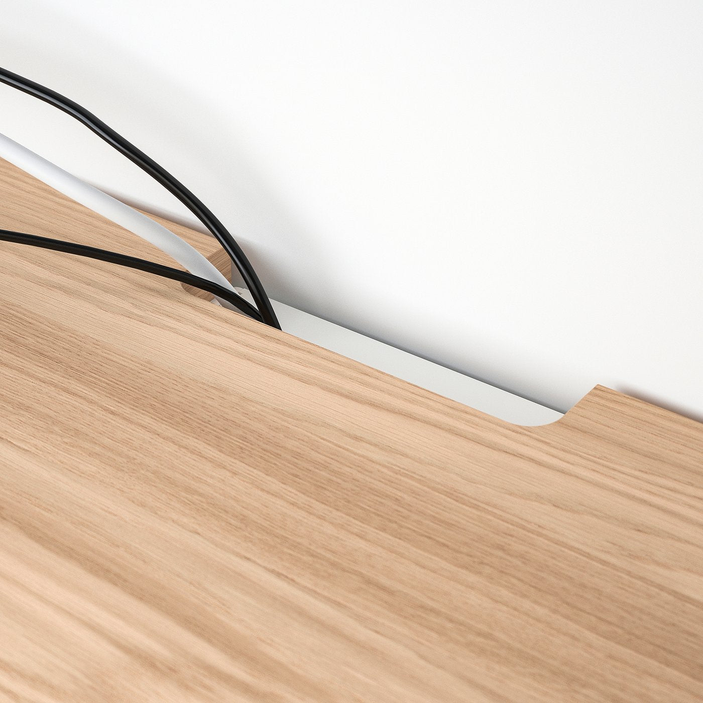 BESTÅ top panel for TV, oak veneer, 240x42 cm