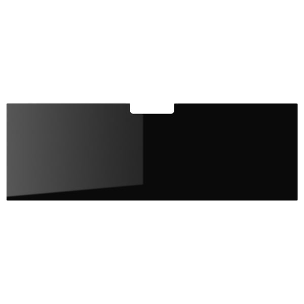 BESTÅ - BESTÅ Top panel for TV, glass black, 120x40 cm