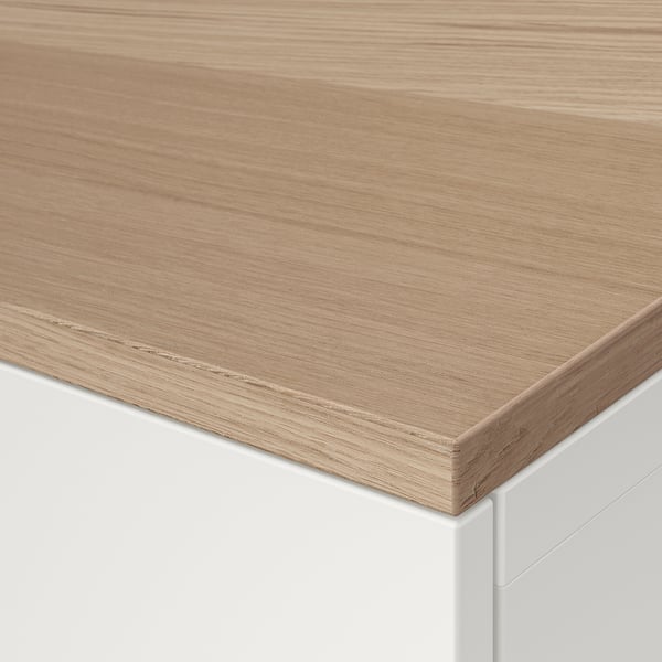 BESTÅ - BESTÅ Top panel, oak veneer, 120x42 cm