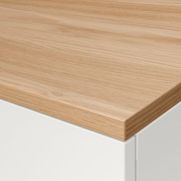 BESTÅ - BESTÅ Top panel, oak veneer, 120x42 cm