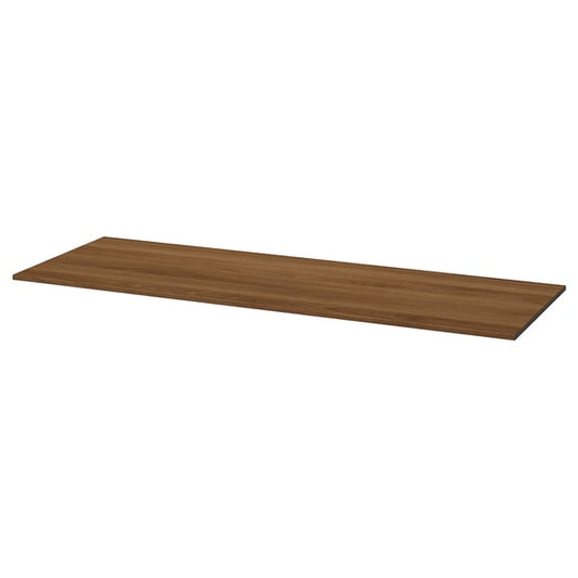 BESTÅ cover top, brown/walnut, 120x42 cm