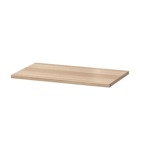 BESTÅ - Shelf, white stained oak effect, 56x36 cm