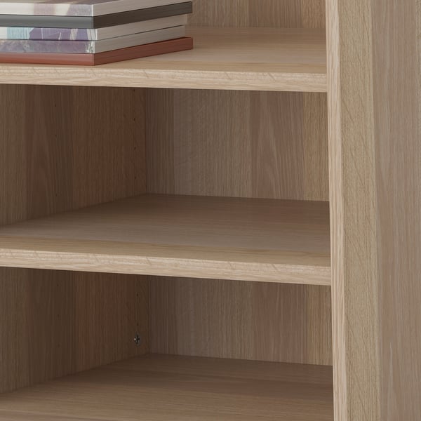 BESTÅ shelf, white stained oak effect, 56x36 cm