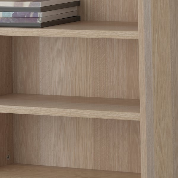 BESTÅ shelf, white stained oak effect, 56x16 cm