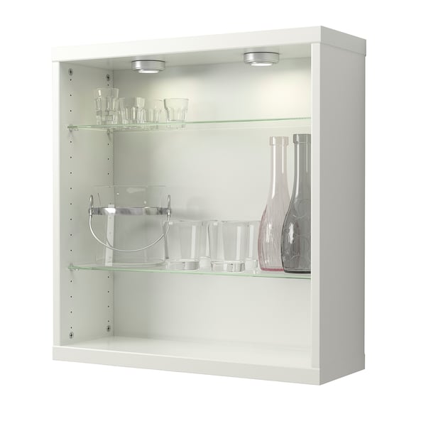 BESTÅ glass shelf, glass, 56x16 cm