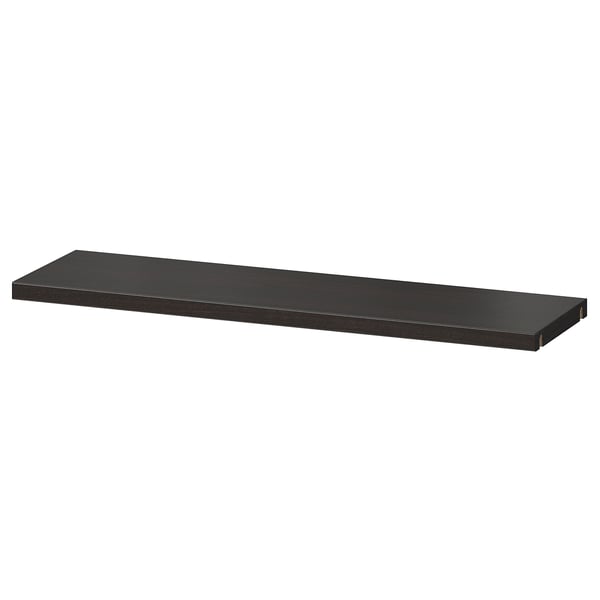 BESTÅ shelf, black-brown, 56x16 cm
