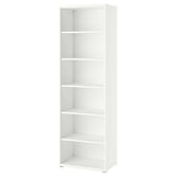 BESTÅ shelving unit, with 5 shelves/white, 60x40x193 cm