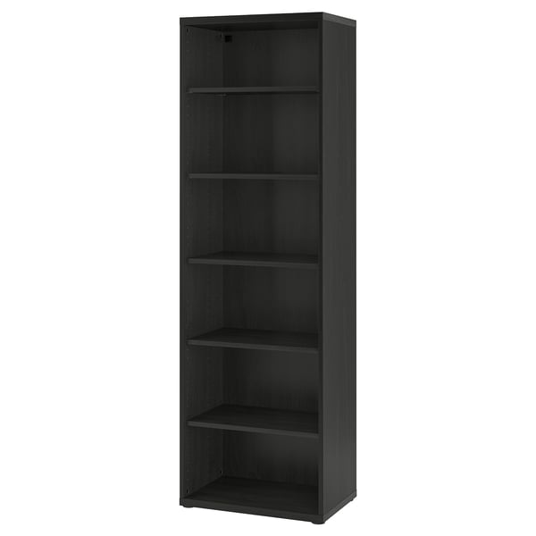 BESTÅ shelving unit, with 5 shelves/black-brown, 60x40x193 cm