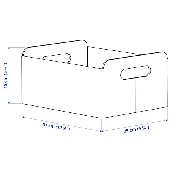 Ikea BESTÅ - Box, yellow, 25x31x15 cm