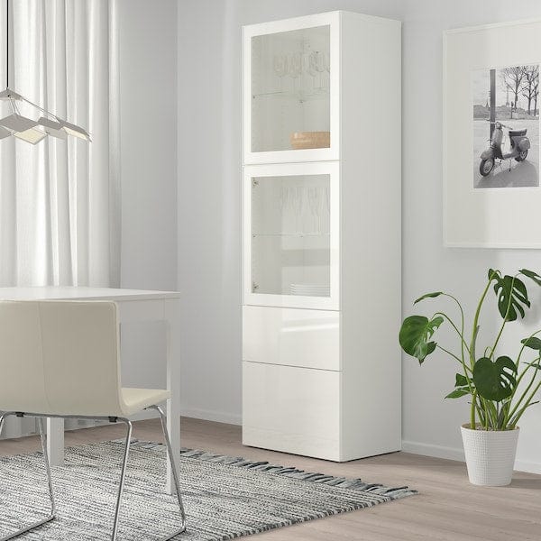 Ikea BESTÅ - Frame, white, 60x40x192 cm