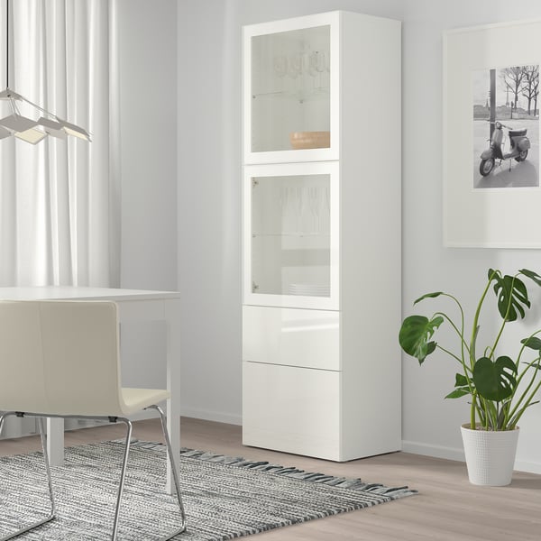 BESTÅ frame, white, 60x40x192 cm