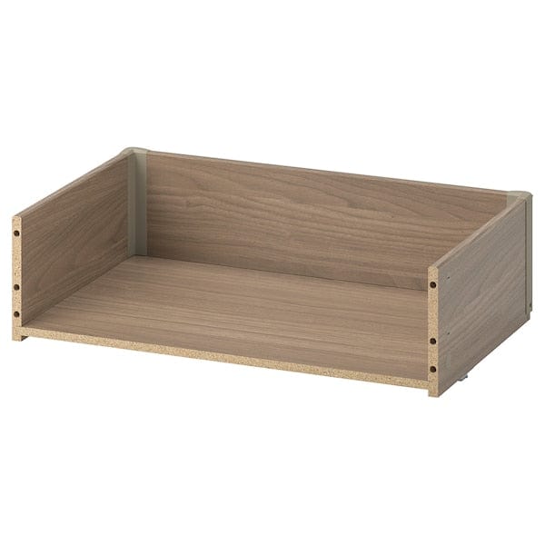 Ikea BESTÅ - Drawer frame, gray stained walnut effect,60x15x40 cm