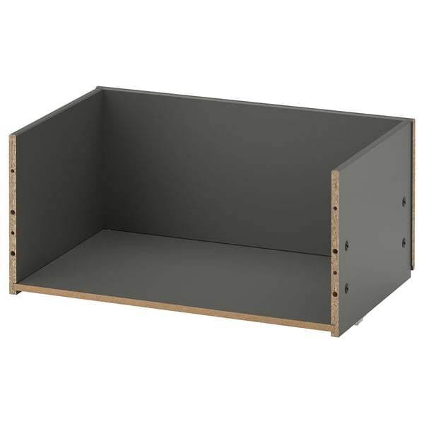 BESTÅ - BESTÅ Drawer frame, dark grey, 60x25x40 cm