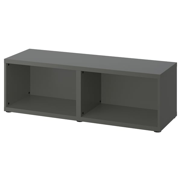 BESTÅ frame, dark grey, 120x40x38 cm
