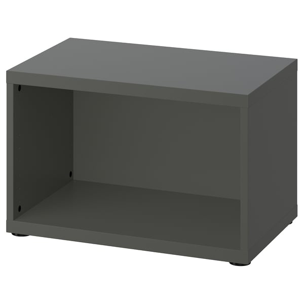 BESTÅ frame, dark grey, 60x40x38 cm
