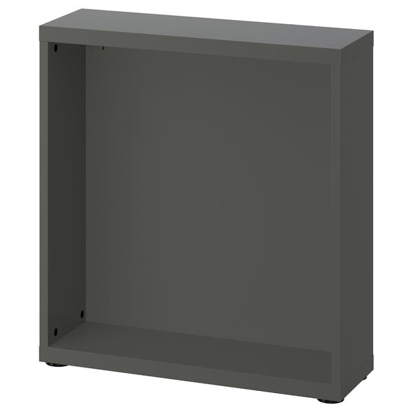 BESTÅ frame, dark grey, 60x20x64 cm