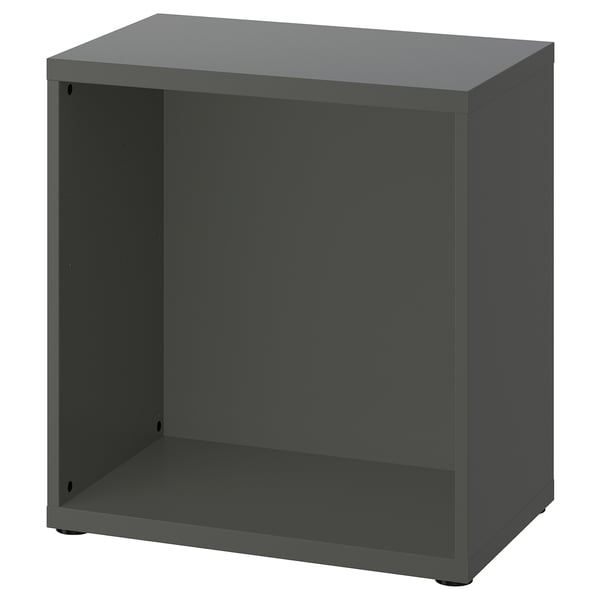 BESTÅ frame, dark grey, 60x40x64 cm