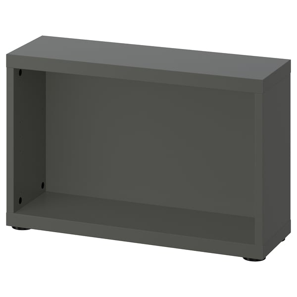 BESTÅ frame, dark grey, 60x20x38 cm