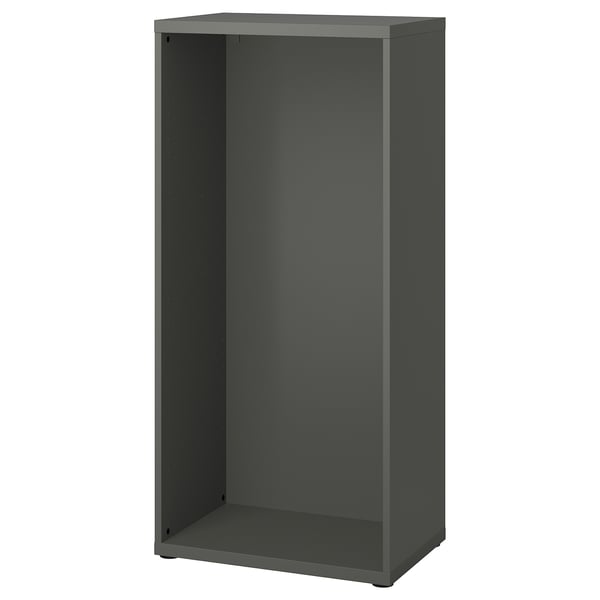 BESTÅ frame, dark grey, 60x40x128 cm