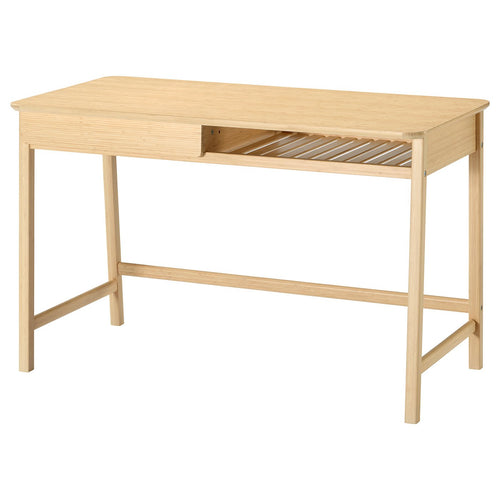 BETESHÄST desk, light bamboo, 120x60 cm