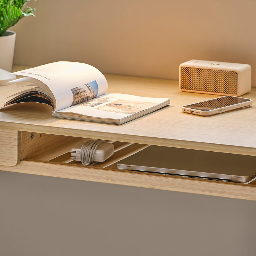 BETESHÄST desk, light bamboo, 120x60 cm