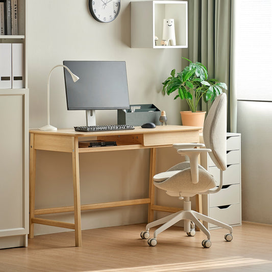 BETESHÄST desk, light bamboo, 120x60 cm