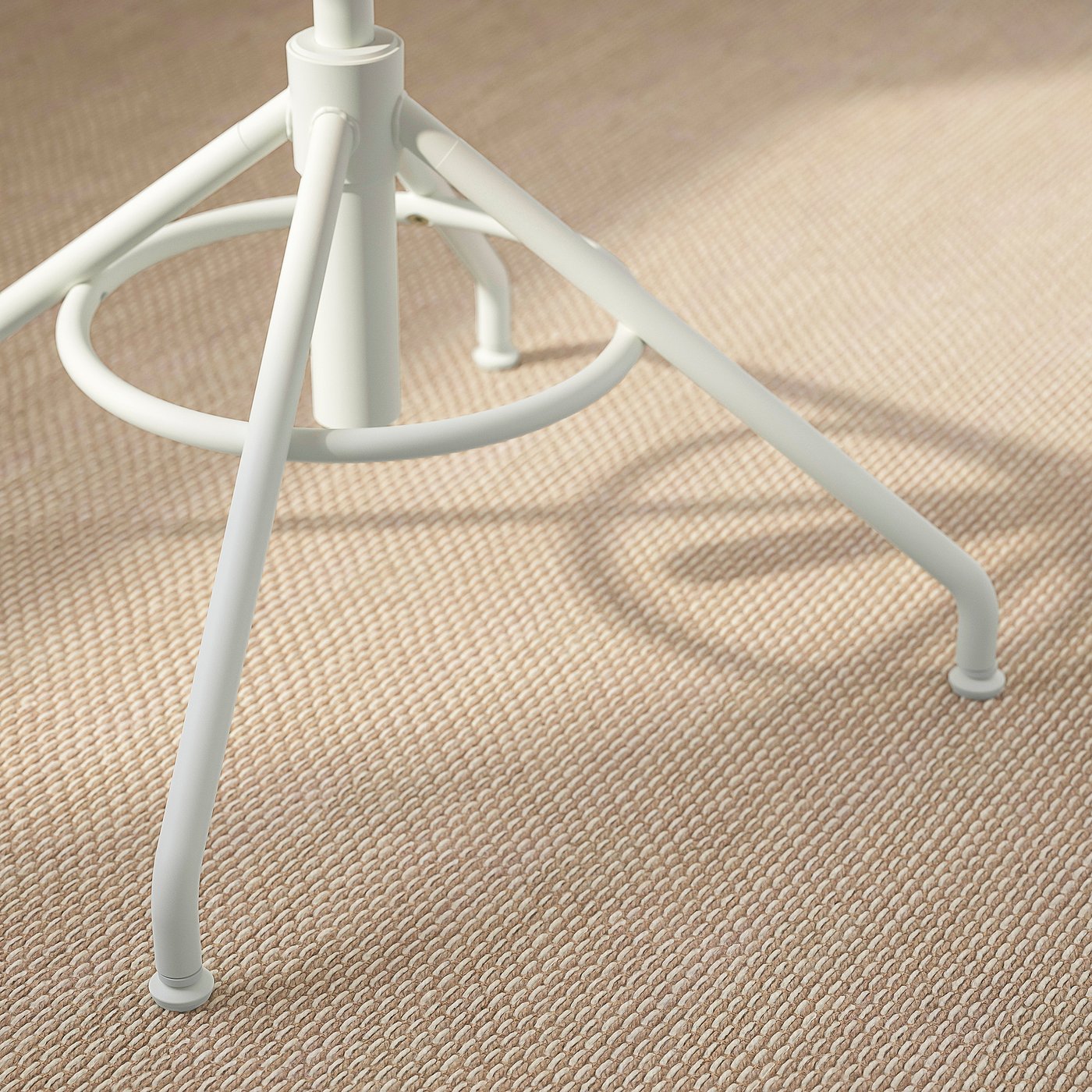 BETESHÄST / STIGBYGEL desk and chair, bamboo beige/white