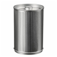 BETTHAJ tin with lid, for coffee/tea/silver-colour, 1.3 l