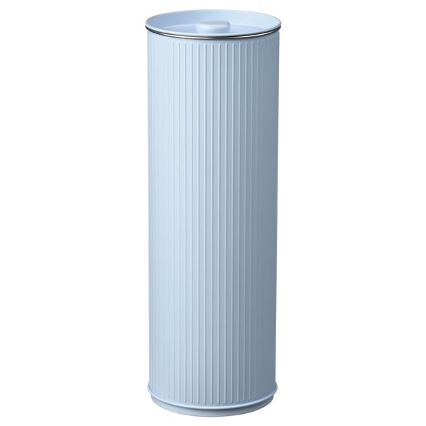 BETTHAJ tin with lid, for spaghetti/pale blue, 2.6 l