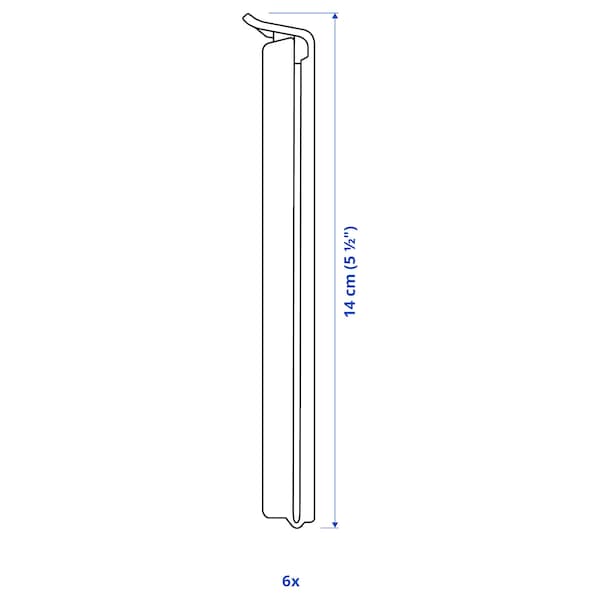 Ikea BEVARA - Sealing clip, anthracite/dark yellow