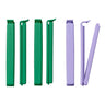 BEVARA sealing clip, green/lilac, 6 pack